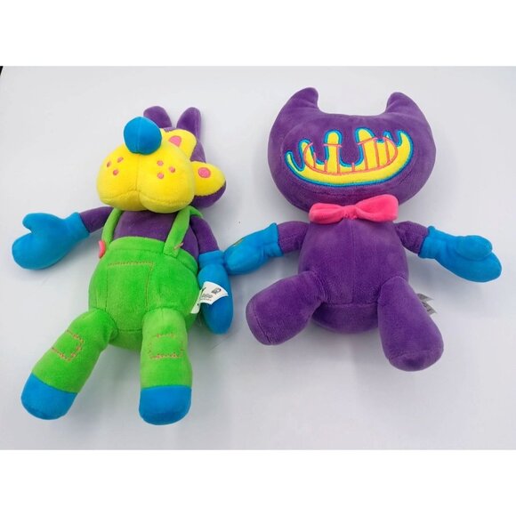 Bendy & Boris The Wolf 10" Plush Toys Glow In The Dark Neon Ink Stuffed Animals - Picture 5 of 10